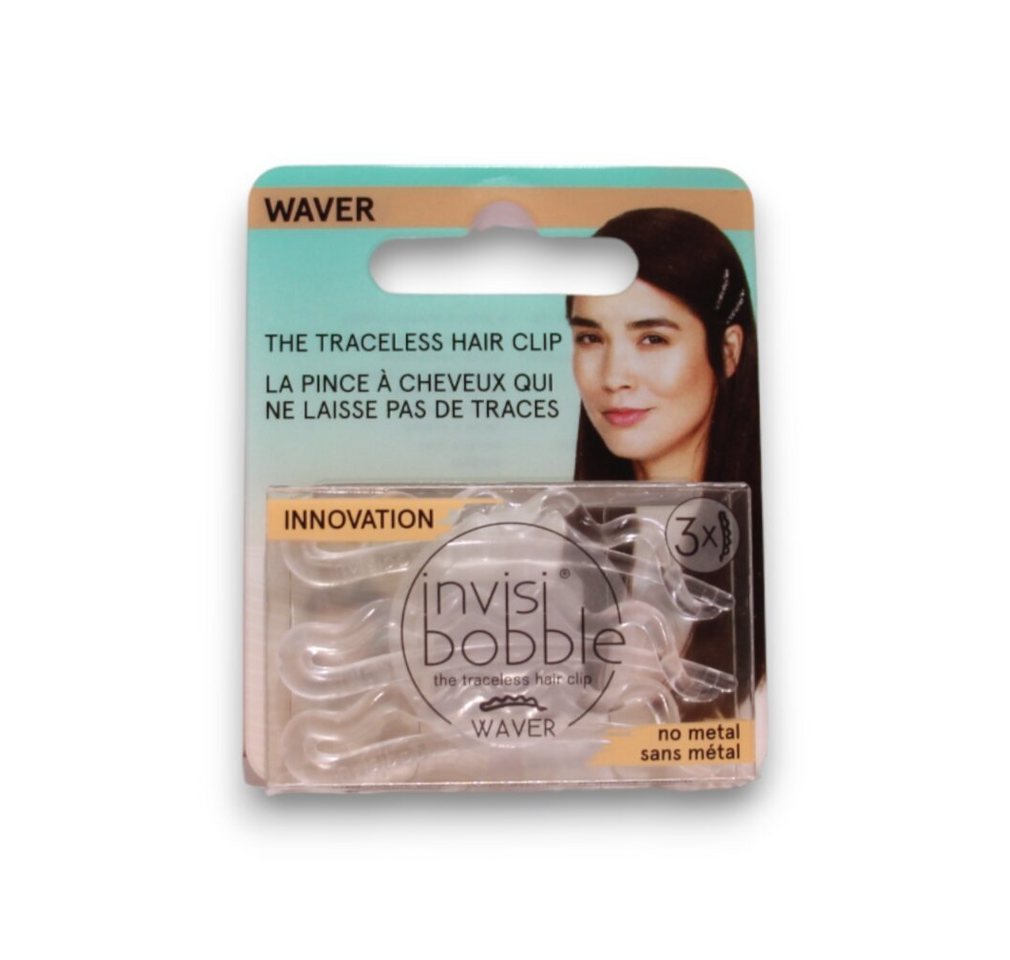 invisibobble Haarklammer Wellen Haarspange Kristallklar 3 Stück von invisibobble