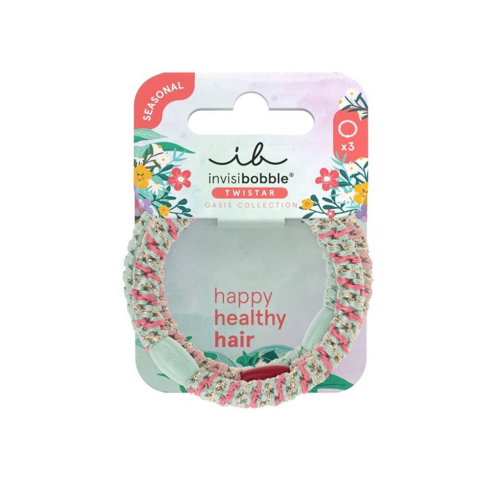 invisibobble Haarklemme Gummiband Twistar Oasis Mint Braids 3 Stück von invisibobble