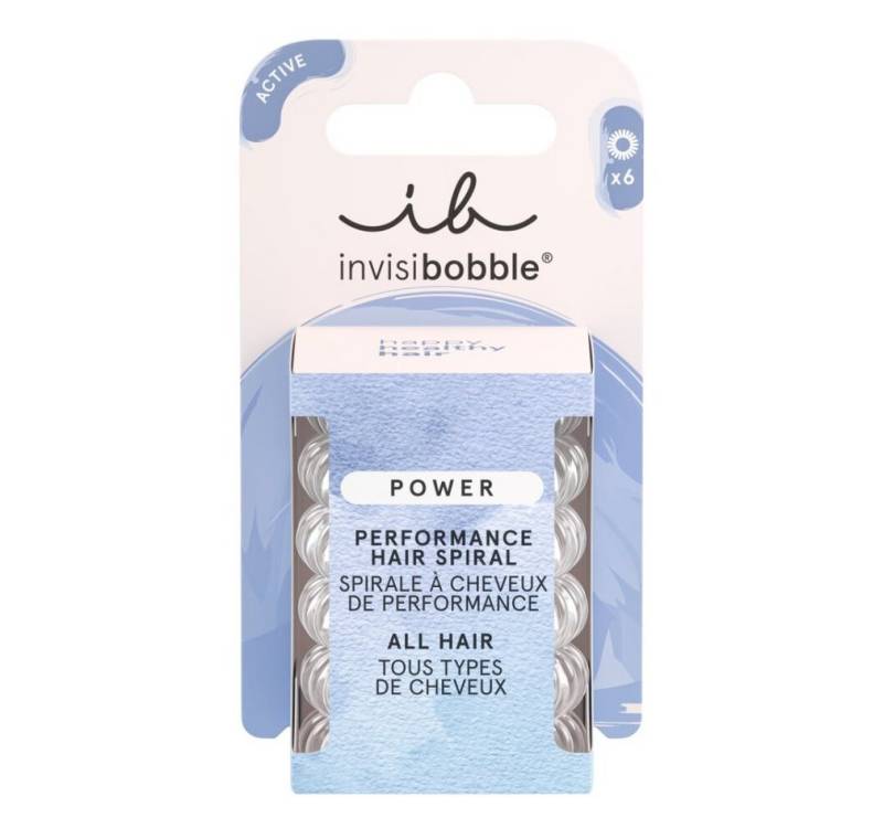 invisibobble Haarklemme Haarband Power Crystal Clear 6 Stück von invisibobble
