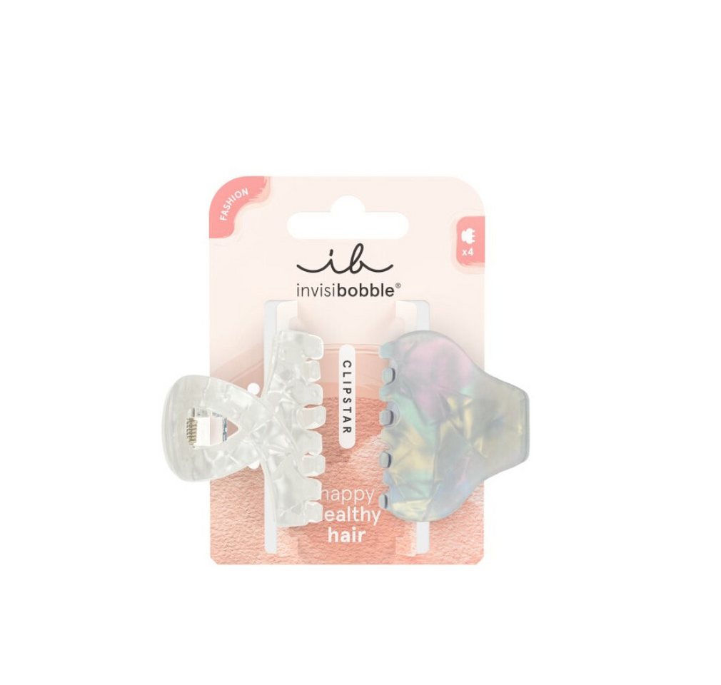 invisibobble Haarklemme Haarclip Clipstar Pearly Frost M 2 Stück von invisibobble
