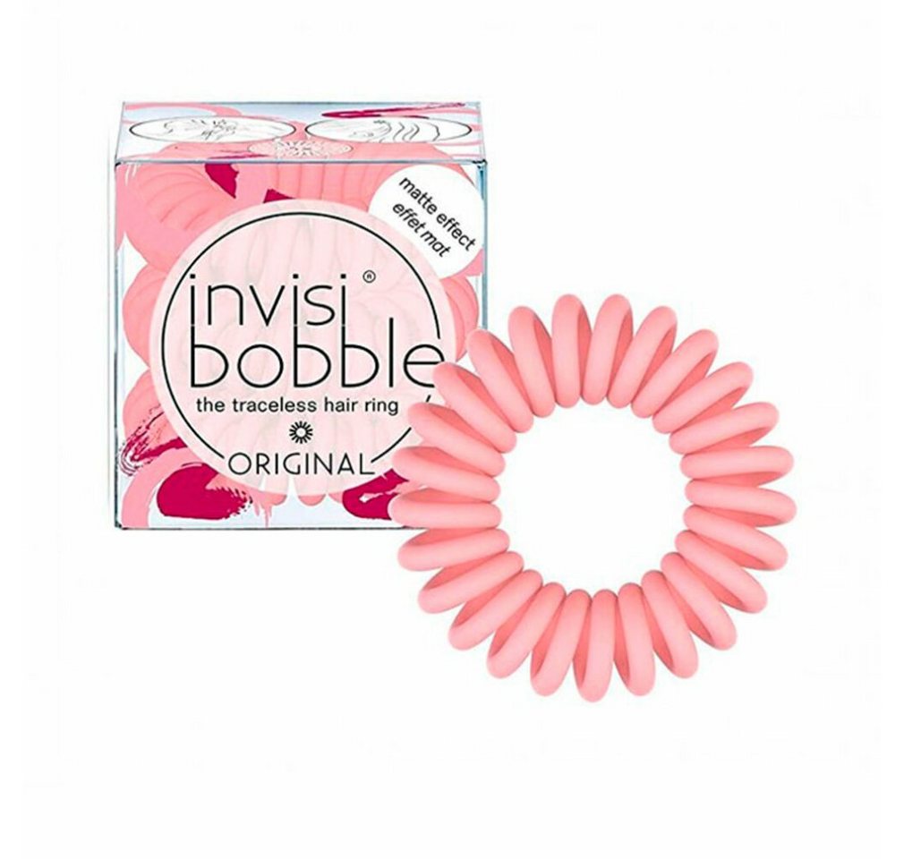 invisibobble Haarklemme Haargummi Original matt rosa, 3 St von invisibobble