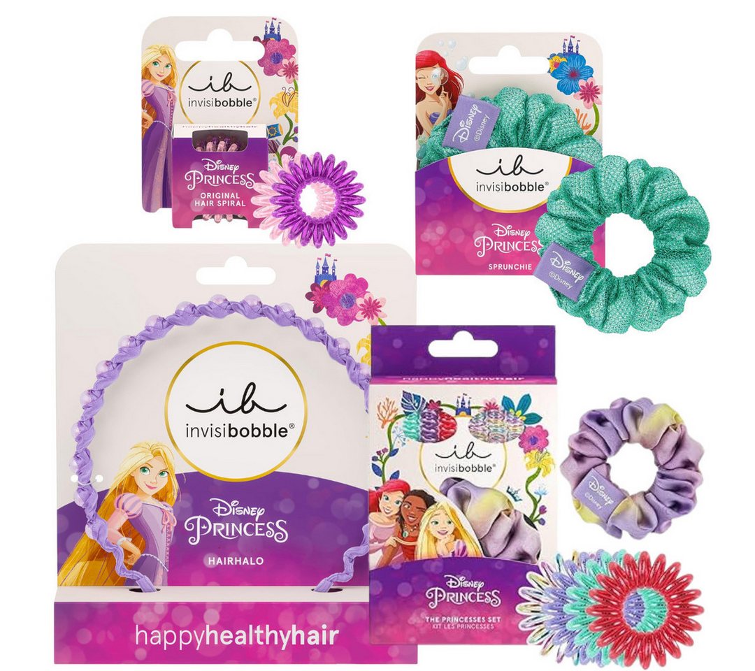 invisibobble Haarstyling-Set Disney Princess Haarset – Zauberhafte Haaraccessoires, 4-tlg. von invisibobble