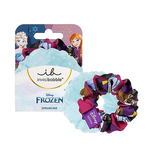 invisibobble KIDS Scrunchie Disney Frozen – Bunt & Hellblau 2er Set – Haarschmuck Mädchen, Haargummis Mädchen, Exklusives Scrunchies Set für Kinder von invisibobble