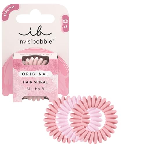 invisibobble Original Haargummi The Pinks I 3x Spirale Haargummis Rosa Matt für Mädchen & Damen I designed im Herzen Münchens von invisibobble