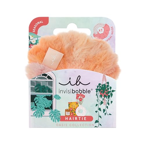invisibobble SPRUNCHIE Oasis Rabbit Fuzz (1 Stück) - Weiches Haargummi in Frühlingsfarben - Haarschmuck für Frauen und Mädchen - Stylisch, weich und auffällig von invisibobble