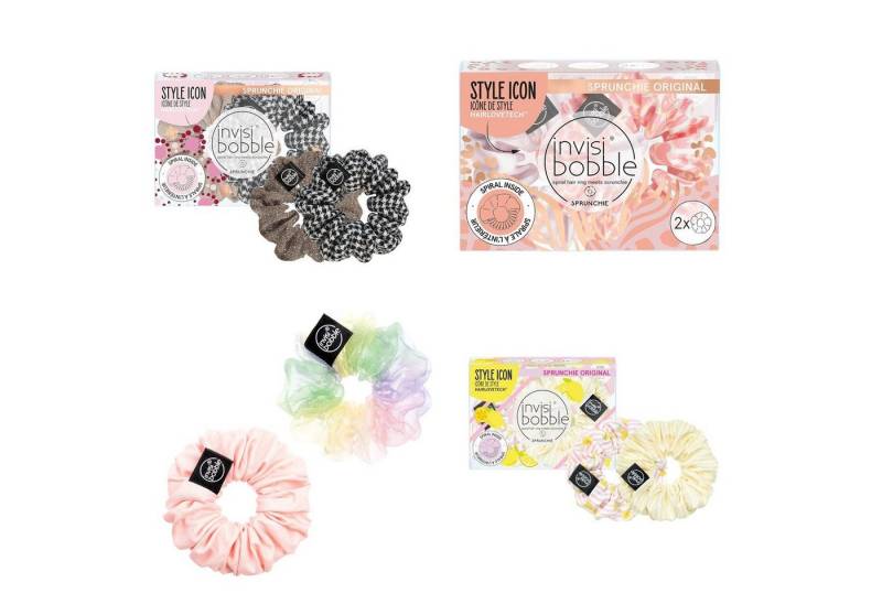 invisibobble Spiral-Haargummi 4x Invisibobble Sprunchie Original Duo Haargummis Diverse Farben elega von invisibobble