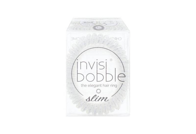 invisibobble Spiral-Haargummi invisibobble Slim Crystal Clear 3 Dünne Haargummis transparent elegant von invisibobble