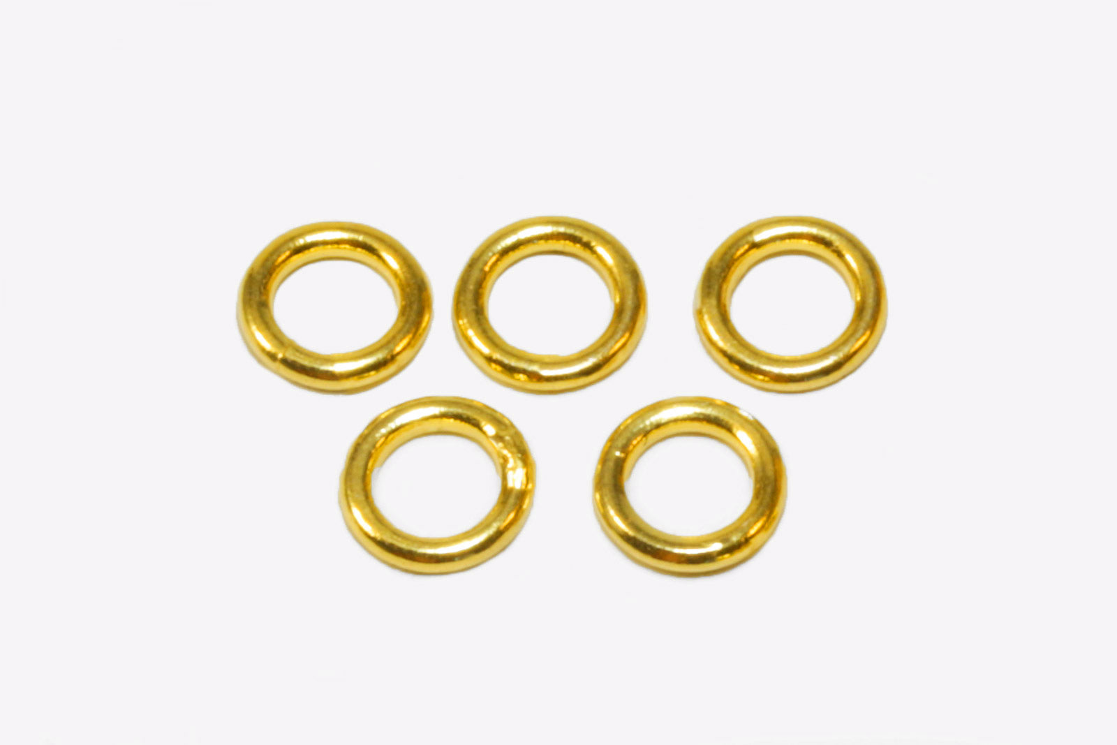 Binderinge aus 925 Silber vergoldet, Ø 4 mm, geschlossen Binderinge aus 925 Silber vergoldet, Ø 4 mm, geschlossen von inwaria