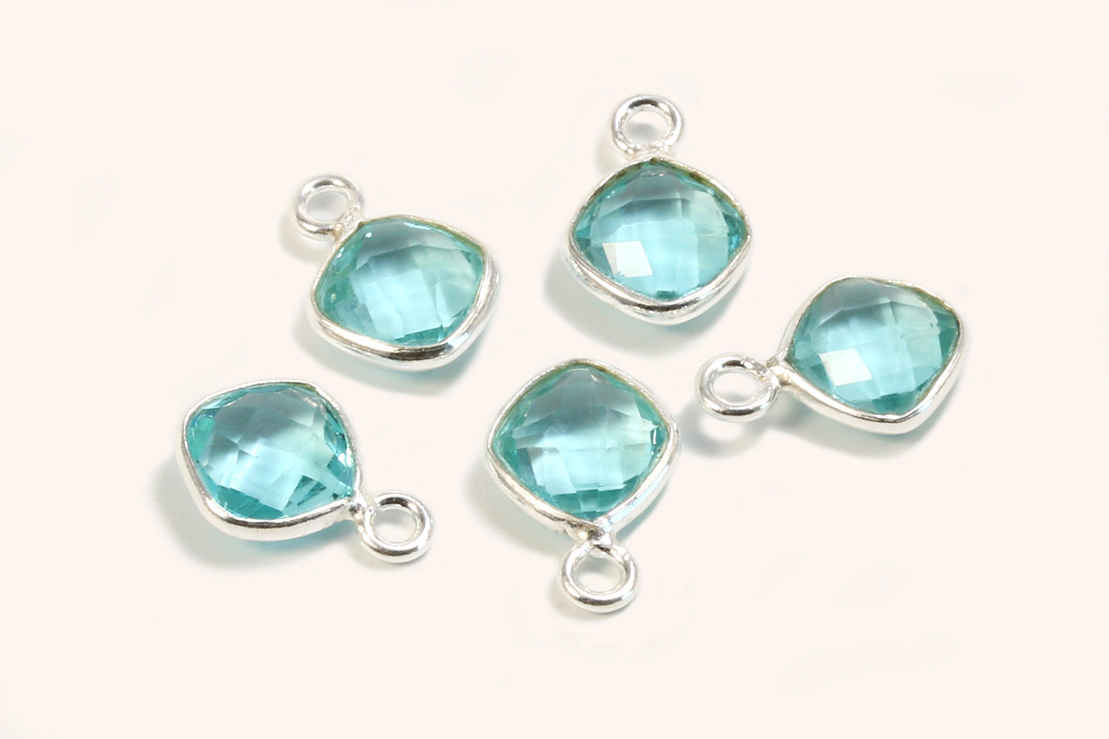 Blautopas Anhänger aus 925 SILBER, Mini von inwaria