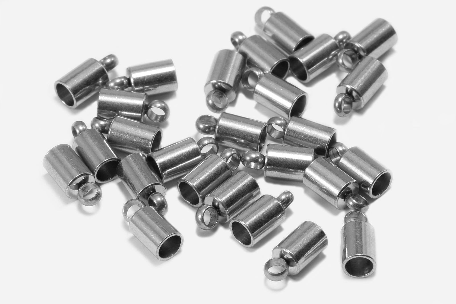 Endkappen für 3 mm Bänder, Edelstahl Endkappen für 3 mm Bänder, Edelstahl von inwaria