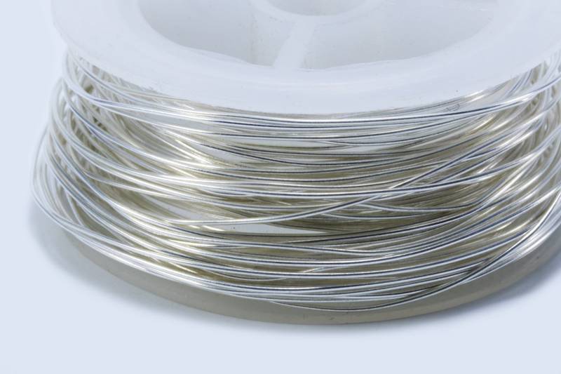 Schmuckdraht aus 925 Silber, Ø 0,8 mm von inwaria