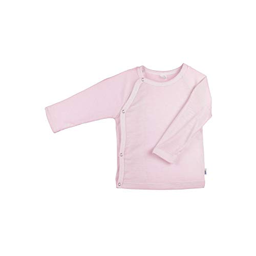 iobio Baby Wickelhemd Langarm Wolle Seide (Rosa, 62/68) von iobio