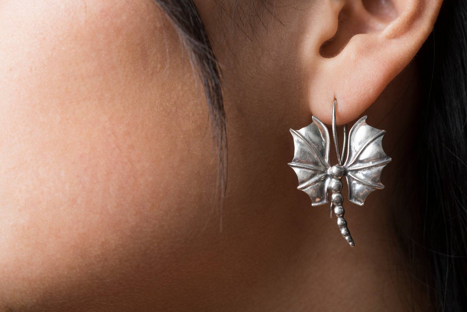 sterling Silber Libellen Ohrringe - Handgemachter, Von Der Natur Inspirierter Schmuck sterling Silber Libellen Ohrringe - Handgemachter, Von Der Natur Inspirierter Schmuck von iolitejewelry