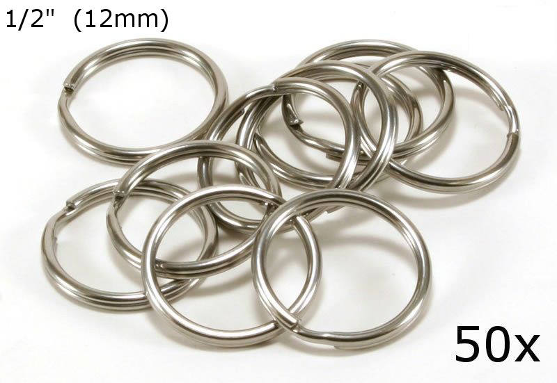 Edelstahl Ss304 Schlüsselringe Spaltring, Lot Von 50 von iotags