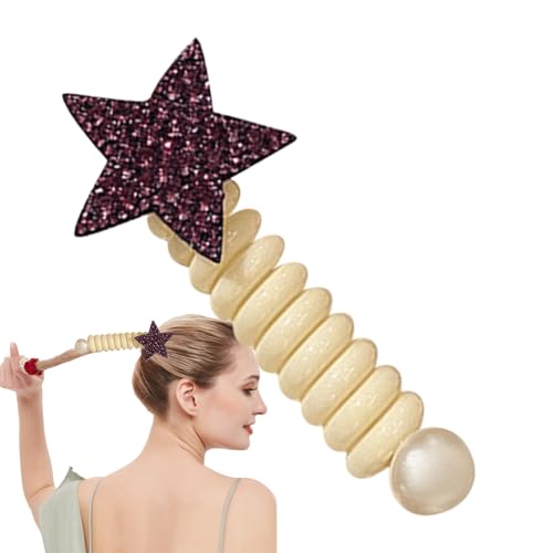 Spiralhaargummis - Haarbänder mit Telefonkabel mit Strass | Wiederverwendbare Spiral-Haarbänder mit Telefonkabel für Mädchen, Kinder, Geschenk von von ipago