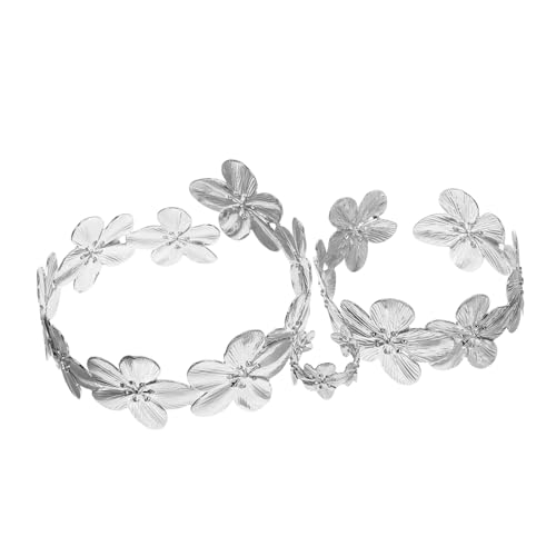 iplusmile 1 Satz Boho Floral Armreif Schmuckset Teiliges Set mit Unregelmäßigen Geometrischen Blütenarmbändern und Ringen für Alltag und Besondere Anlässe Einzigartiges und Kunstvolles von iplusmile