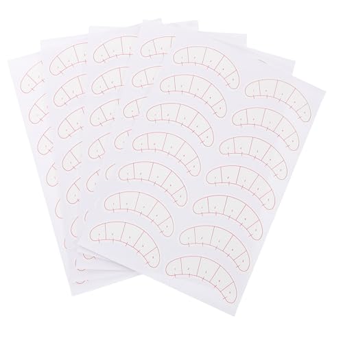 iplusmile 10 Blatt Präzise Lash Decals mit Eyelash Sticker Isolation Paper für Wimpernverlängerung Training Selbstklebende Eyepads für Schüler Profis Schutz vor Chemikalien und von iplusmile