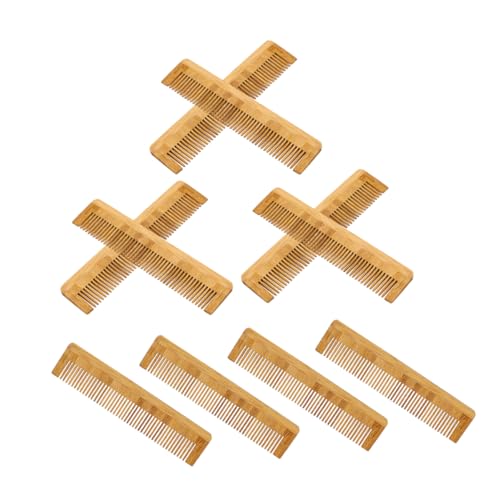 iplusmile 10 Stück Haarkämme Aus Bambus Tragbare Friseur Kämme Feingezahnter Entwirrkamm Für Damen Und Herren Vielseitig Einsetzbar Für Haarstyling Und Bartpflege Antistatisch Handlich von iplusmile