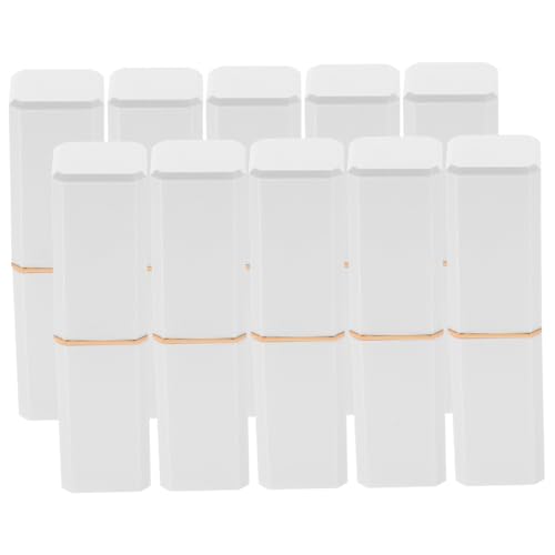 iplusmile 10 Stück Nachfüllbare Lippenbalsam Tuben Lipgloss Behälter Tragbare Leichte DIY Lippenpflege Container für Frauen und Mädchen von iplusmile