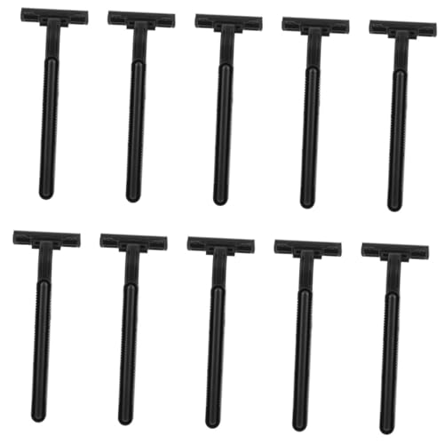 iplusmile 10 Stück Teiliges Manuelle Körperrasierer aus Doppellagigem Kohlenstoffstahl Rutschfeste Einwegrasierer für Damen und Herren als Achselhaartrimmer und Vielseitiger Depilator von iplusmile