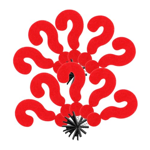 iplusmile 10 Stück Teiliges Rote Fragezeichen Haarspangen Verspielte Haarklammern für Mädchen Party Foto Accessoires Langlebig Sicher Modisch Vielseitig Kombinierbar von iplusmile