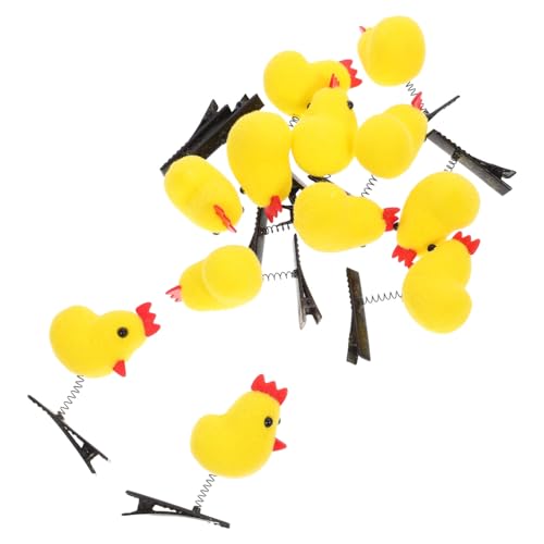 iplusmile 12 Stück Teiliges Kleine Gelbe Hühner Haarclips Süßer Haarschmuck für Frauen Mädchen Langlebige Haarklammern Vielseitig für Alltag und Besondere Anlässe Geeignet von iplusmile