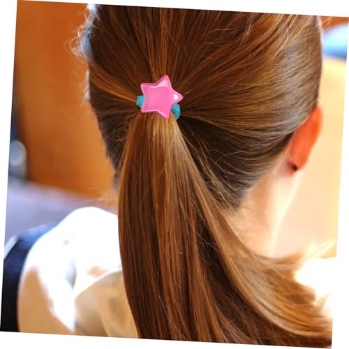 iplusmile 14 Stück Teiliges Bunte Haargummis mit Sternanhängern Elastische Haarschonende Haarbänder für Mädchen Sicherer Vielseitig für Haartypen Weiches Material Farbenfrohe von iplusmile