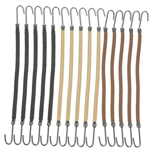 iplusmile 15 Stück Teiliges Elastisches Haargummi mit Haken Fester Haarbruch Dehnbar Geeignet für Dickes Lockiges Langes und Dünnes Haar Bequeme Ponytail Halter für Damen und Mädchen von iplusmile