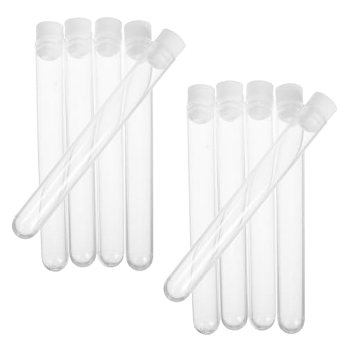 iplusmile 15 Stück Durchsichtige Reagenzgläser für Wimpernbürsten Kunststoff Aufbewahrungsröhrchen Reise für Makeup Pinsel Mascara Stäbchen Design für Augenbrauen und Wimpern von iplusmile