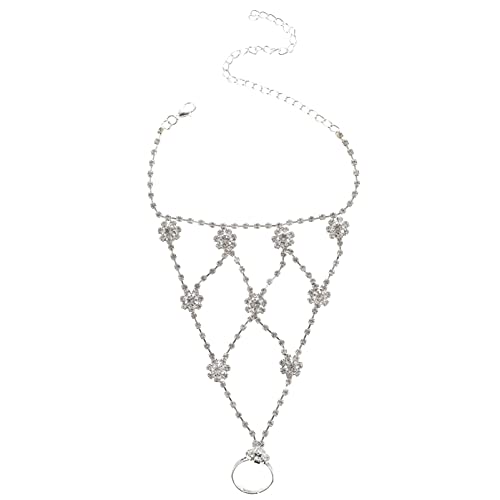 iplusmile 1Stück Dekorative Strandfußkette für Damen Silber Kette Verstellbar Hautfreundlich Strand oder Stilvolle Fußschmuck für Besondere Anlässe von iplusmile