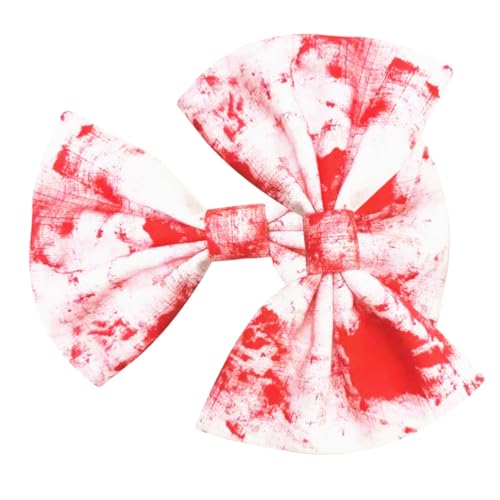 iplusmile 2 Stück Halloween Haarschmuck Blutiges Schleifen Haarclip Dekorative Haarspange für Erwachsene Festlicher Haarschmuck für Kostüm Party Cosplay von iplusmile