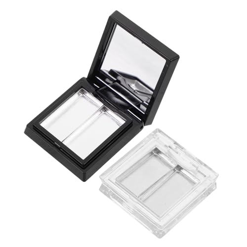 iplusmile 2 Stück Leere DIY Make Up Palette Kosmetik Palette mit Fächern Vielseitig für Lidschatten Lippenstift Highlighter Tragbar und Nachfüllbar von iplusmile
