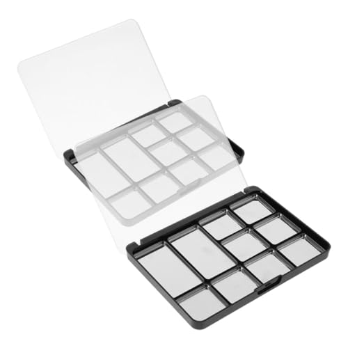iplusmile 2 Stück Leere Magnetische Lidschatten Palette Robustes DIY Make Up Tablett mit Transparentem Deckel Leichter Organizer für Farben Aufbewahrungstablett für Lidschatten Kompakt und von iplusmile