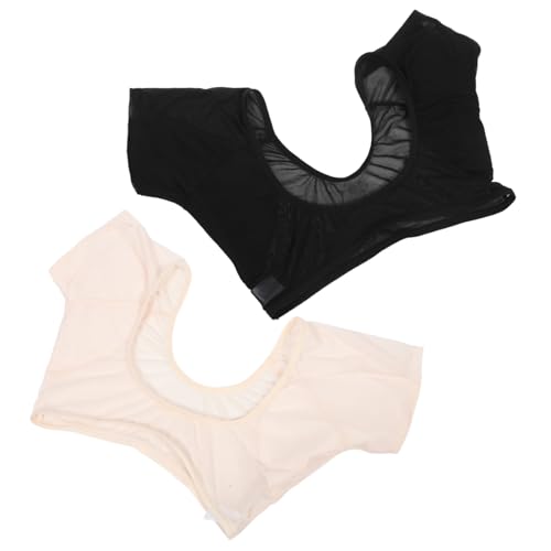 iplusmile 2 Stück Teiliges Damen Unterarm Schutzshirt Atmungsaktiv Schweißabsorbierend Waschbar Leichte Sweat Vest Hautfreundlich Komfortabel Trocknet Schnell für Alltag und Büro von iplusmile