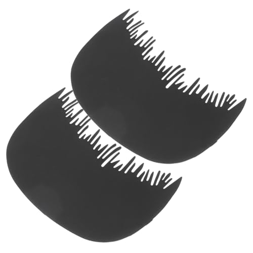 iplusmile 2 Stück Teiliges Haaransatzkamm mit Faserschutz Professioneller Kunststoffkamm zur Haarfaserapplikation Natürliche Haarverdichtung für Herren und Damen Tragbar und Einfach von iplusmile