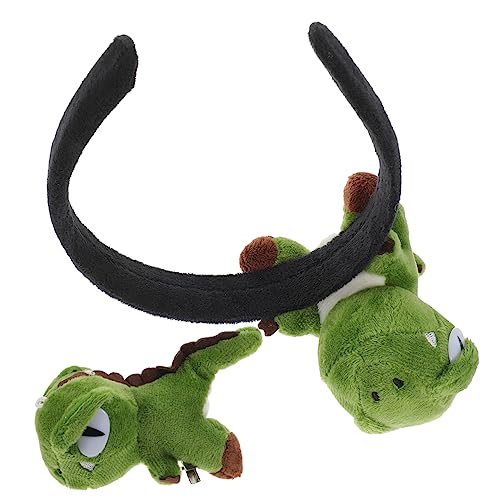iplusmile 2 Stück Teiliges Halloween Dinosaurier Haarschmuck Langlebiges Haarband und Haarnadel für Leichtes Niedliches Cosplay Zubehör für Karneval Kostüm und Party von iplusmile