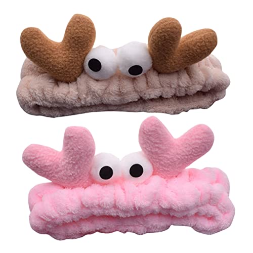 iplusmile 2stücke Stirnband Für Gesichtswaschung Und Make-up Komfortables Und Leichtes Design Für Damen Und Kreative Anlässe Mit Weichen Kanten Für Ohrenschutz von iplusmile