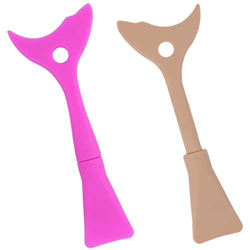 iplusmile 2 Stück Teiliges Silikon Wimpern Make Up Helfer Lidschatten Eyeliner Zeichnungshilfe Wiederverwendbar Einfach zu Reinigen Vielseitig für Präzises Auftragen von iplusmile