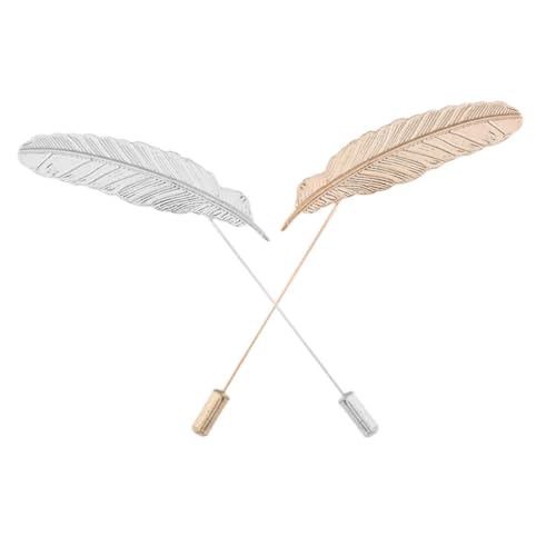 iplusmile 2 Stück Vintage Herren Brosche Retro Anstecknadel mit Kristallend für Anzug Mantel Hemd Jacke Modisches Accessoire für Kleidung und Taschen Stilvolles für Männer von iplusmile