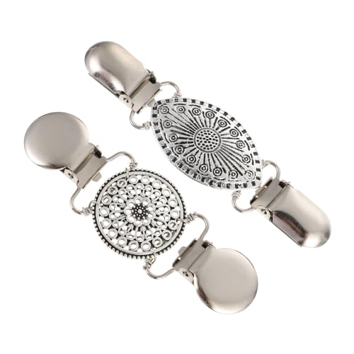 iplusmile 2 Stück Vintage Shawl Clips aus Langlebiger Kreative Strickjacken und Cardigan Spangen für Damen Eleganter Retro Stil für Hochzeit Arbeit Alltag und von iplusmile