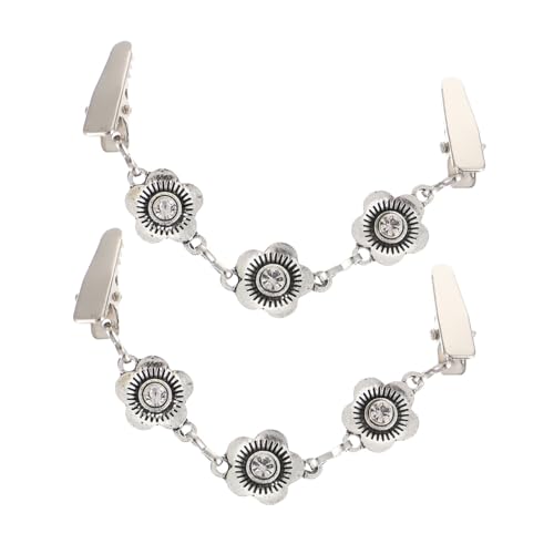 iplusmile 2 Stück Vintage Strickjacken Clips Retro Pullover Verschluss aus Robustem Zinklegierung Dekorative Blumenbrosche für Damen Geeignet für Cardigan Schal Bluse Kleid Vielseitiger von iplusmile