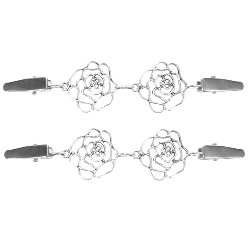 iplusmile 2 Stück Vintage Strickjacken Clips mit Anhänger Robuste Metall Broschen für Damen Vielseitige Schal und Pullover Clips Einfach Anzubringen für Alltag und Festliche Anlässe von iplusmile
