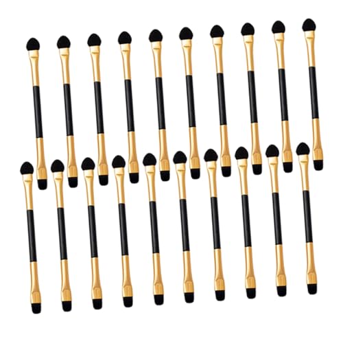 iplusmile 20 Stück Teiliges Dualseitiges Lidschatten Make Up Pinsel für Frauen Langlebige Augen Make Up Pinsel Präzise Konturierung Einfaches Highlighten Blenden und Schattieren Kompakt und von iplusmile