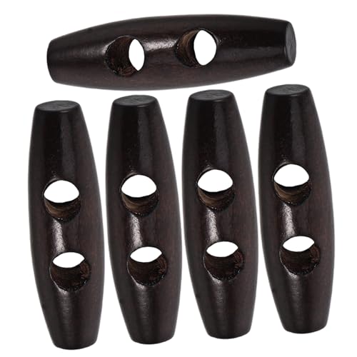 iplusmile 20 Stück Teiliges Holz Knebelknöpfe aus Robustem Horn Rund Vielseitige Ersatzknöpfe für Damenmäntel Strickjacken und Kinderkleidung Einfach Anzunähen Modisches Naturholz Design von iplusmile