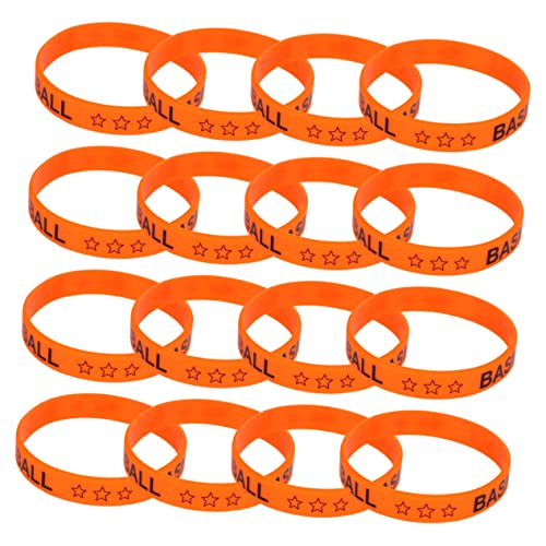 iplusmile 20Stücke Basketball Armbänder Teiliges mit Auffälligem Druck Party Zubehör für Erwachsene Bequem und Leicht Geschenkidee von iplusmile