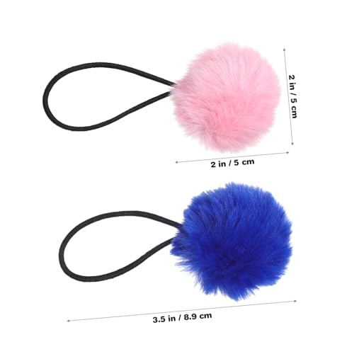 iplusmile 22 Stück Teiliges Haargummi mit Plüschbällen Elastische Haarschleifen für Mädchen Weiches Haarband in Bunten Farben Schonender Ponytail Halter für Dünnes Dickes Haar von iplusmile