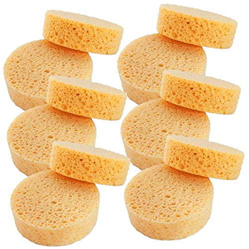 iplusmile 25stücke Runder Kosmetikschwamm Natürliche Zellulose Gesichtsreinigungsschwämme Wiederverwendbare Make-up-entferner Für Sanfte Hautreinigung Und Peeling Für Frauen Und Männer Zur g von iplusmile