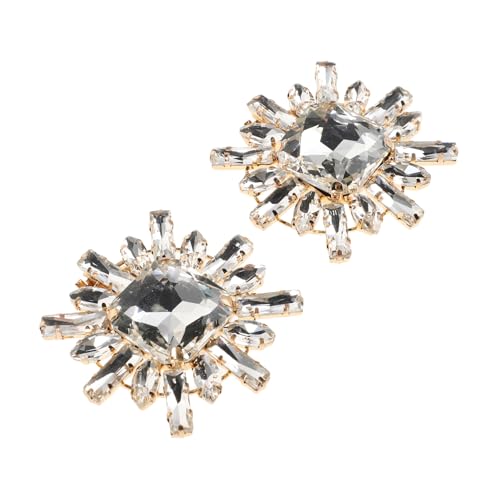iplusmile 2Stücke Schuhdekoration Clips für Damen Abnehmbare Strassblumen Schuhschnallen für High Heels Alltagsschmuck zur Stilvollen Aufwertung Ihrer Schuhe von iplusmile