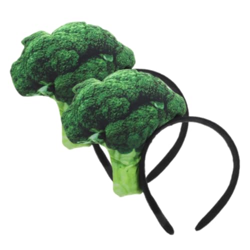 iplusmile 2stücke Gemüse Stirnband Für Frauen Lustiger Haaraccessoire Für Cosplay-partys Und Festival-haarschmuck Leichtes Und Angenehmes Gesichtswasch-stirnband von iplusmile