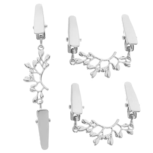 iplusmile 3 Stück Strickjacken Clips aus Zinklegierung Design Stabile Kragenclips für Pullover Schal und Cardigan Clip Rutschfest und Dekorativ für Damen von iplusmile